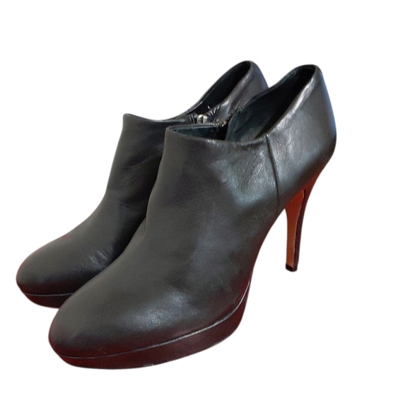 Vince Camuto‎ Elvin Black Leather Platform Ankle Bootie Women's Size 8 M - Picture 10 of 11